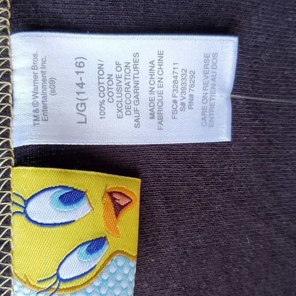 Warner Brothers Tweety knit sleep short set large 100% cotton NWT - Picture 4 of 11